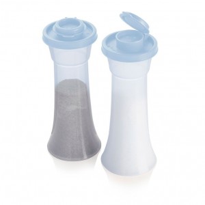 Tupperware Large Hourglass Salt And Pepper Shakers White Serveware | 60435-CUMB