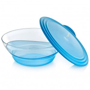 Tupperware Sheerly Elegant Large Bowl Azure Serveware | 68792-EMVY