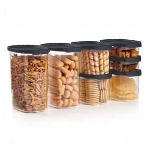 Tupperware Ultra Clear Oval 7-pc. Set Cosmos Dry Storage | 64201-NFPK