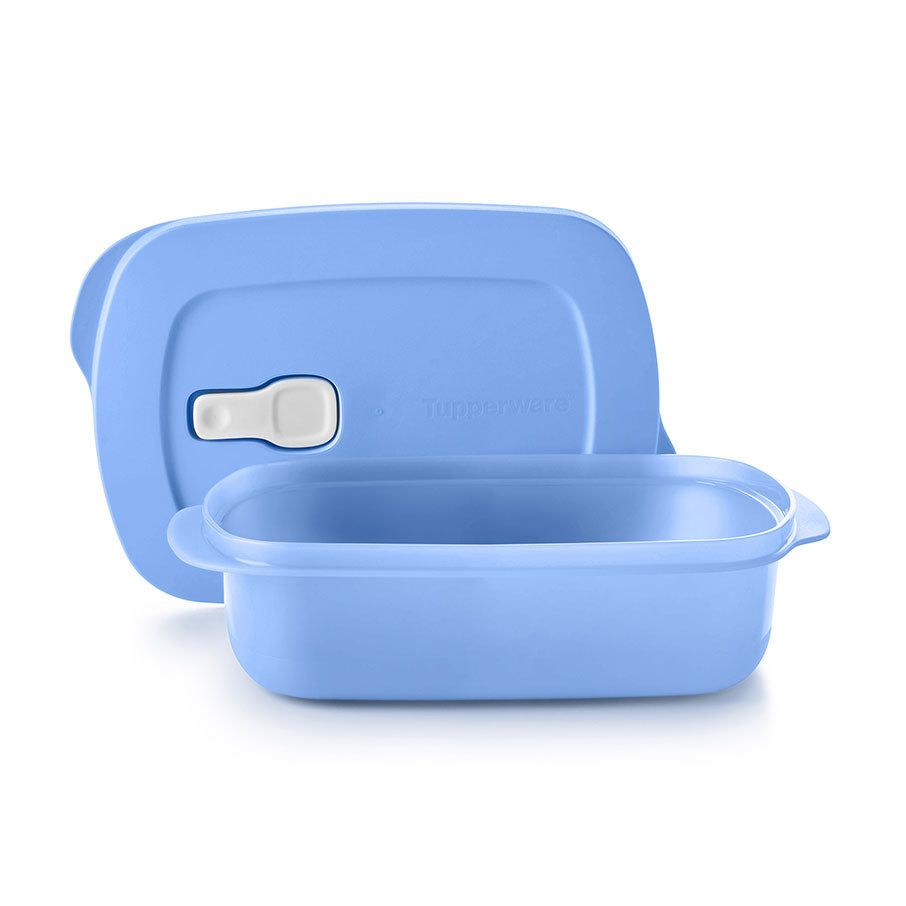 Tupperware Crystalwave Plus 4-cup/1 L Rectangular Cobalt Lunch and Snacks | 61785-CRBT