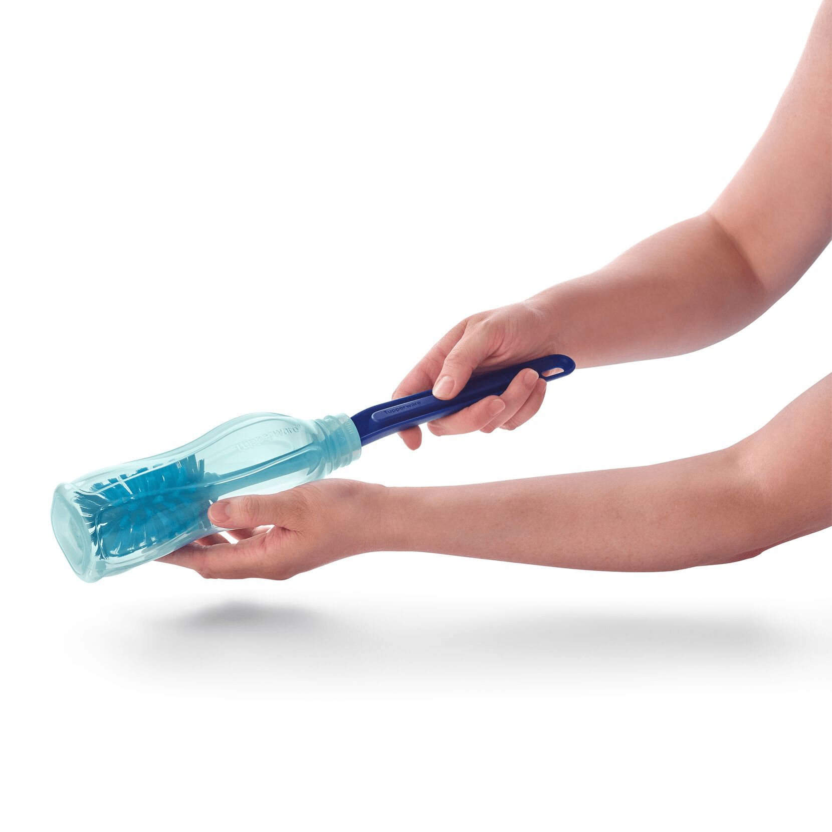 Tupperware Eco Bottle Brush Blue Waterflessen | 78319-IGQL