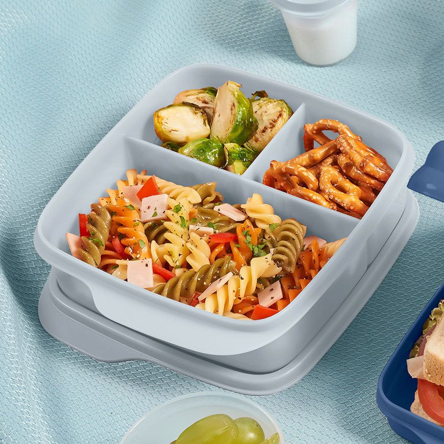 Tupperware Eco+ Lunch-it Containers White / Orange Lunch and Snacks | 56190-UWTD