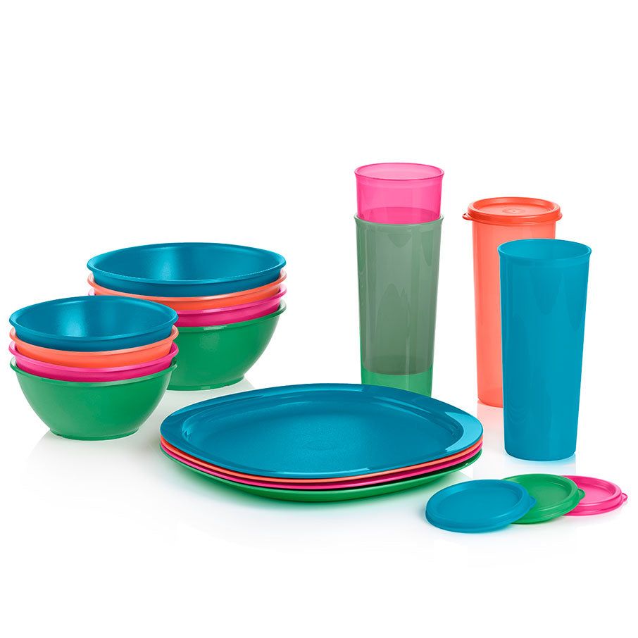 Tupperware Everyday 16-pc. Serving Set Plates and Bowls | 87402-GUEF