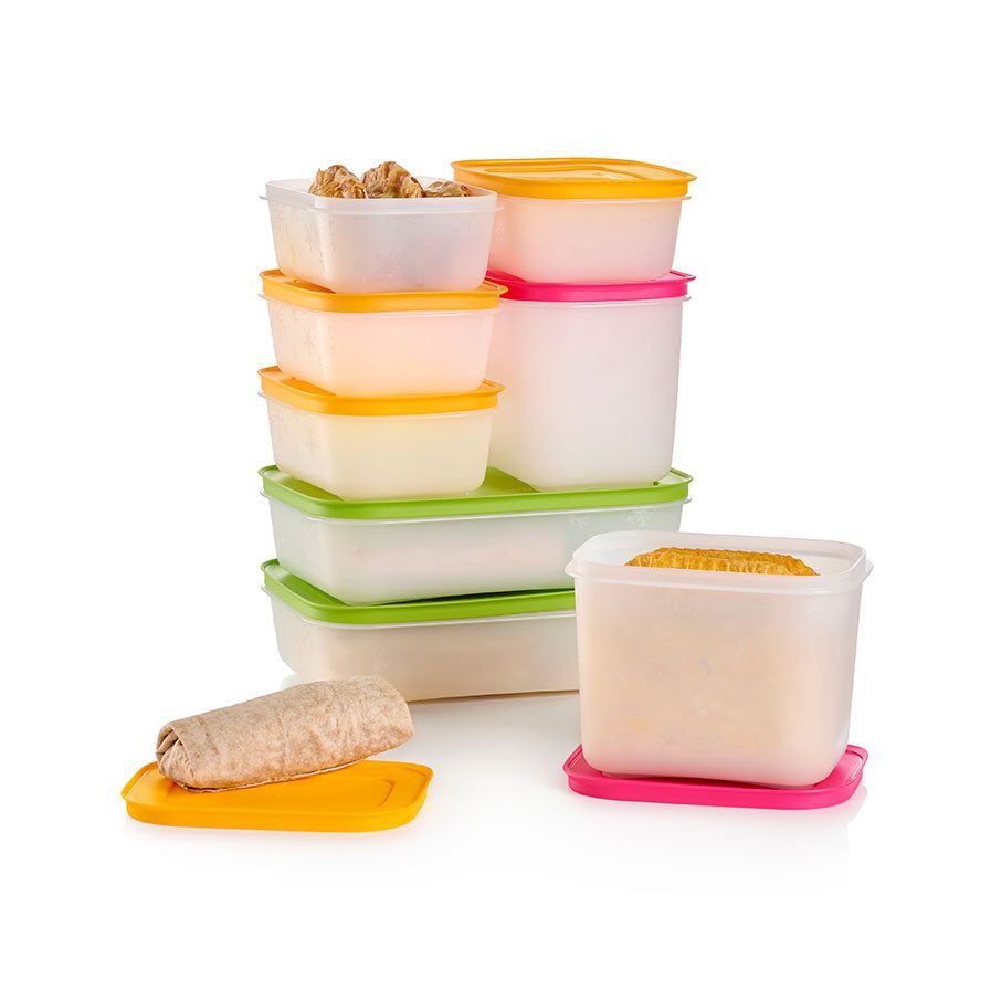 Tupperware Freezer Mates Plus 8-pc. Starter Set Pink Freezer Storage | 37651-DVNF