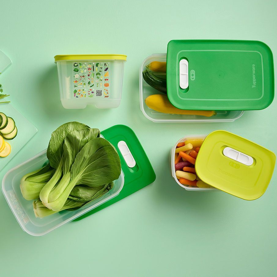 Tupperware Fridgesmart 4-pc. Starter Set Green / Deep Refrigerator Storage | 80156-WYFS