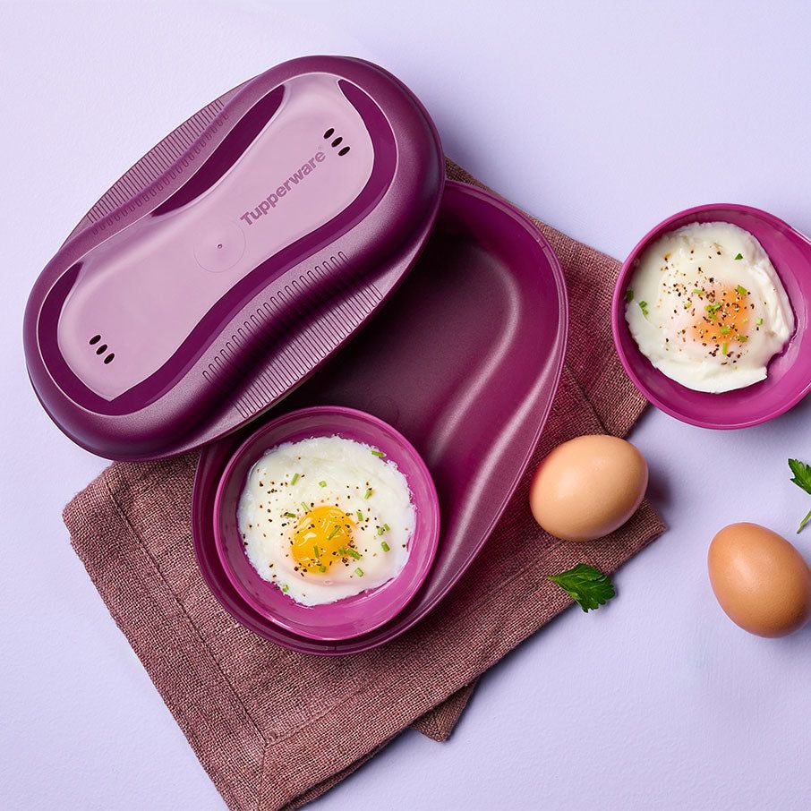 Tupperware Microwave Breakfast Maker Set Purple Microwave Cooking | 97405-YJPQ