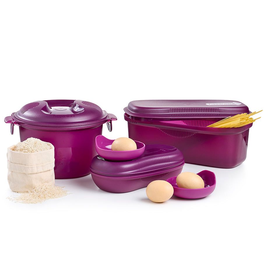 Tupperware Microwave Magic Set Purple Cabbage Microwave Cooking | 15907-XINC