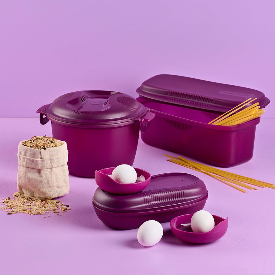 Tupperware Microwave Magic Set Purple Cabbage Microwave Cooking | 15907-XINC