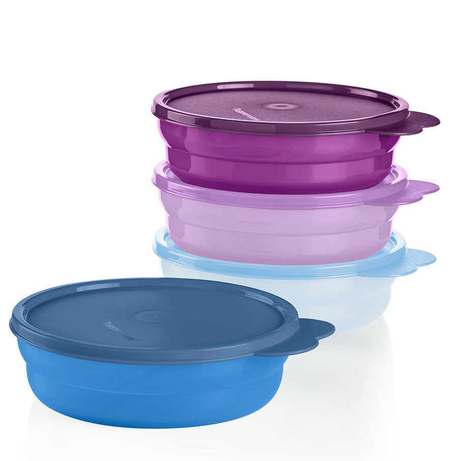 Tupperware Microwave Reheatable Cereal Bowls White Microwave Reheatable | 08723-OGQP