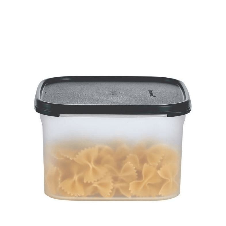 Tupperware Modular Mates Square 2 Black Dry Storage | 13029-ZTCB