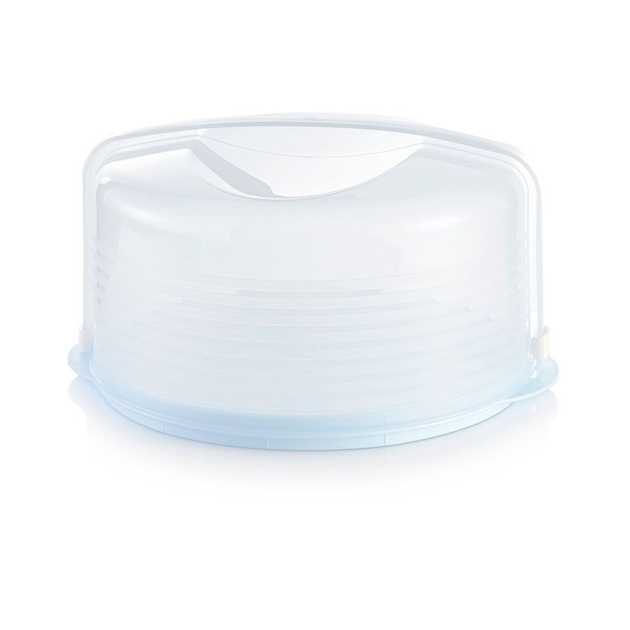 Tupperware Round Cake Taker White Serveware | 28739-GLRA