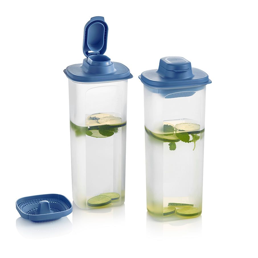 Tupperware Slim Line Pitcher With Strainer Set Dragonfly Refrigerator Storage | 91532-DZEX