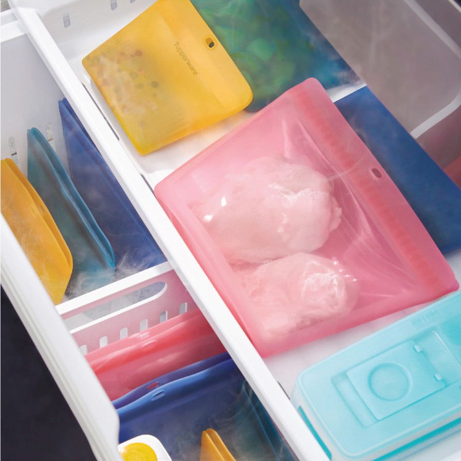 Tupperware The Ultimate Silicone Stand-up Bag Set Freezer Storage | 32186-IXCQ