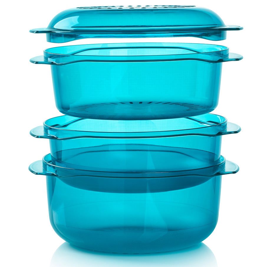 Tupperware Tupperwave Stack Cooker Peacock Microwave Cooking | 53248-ZKXW