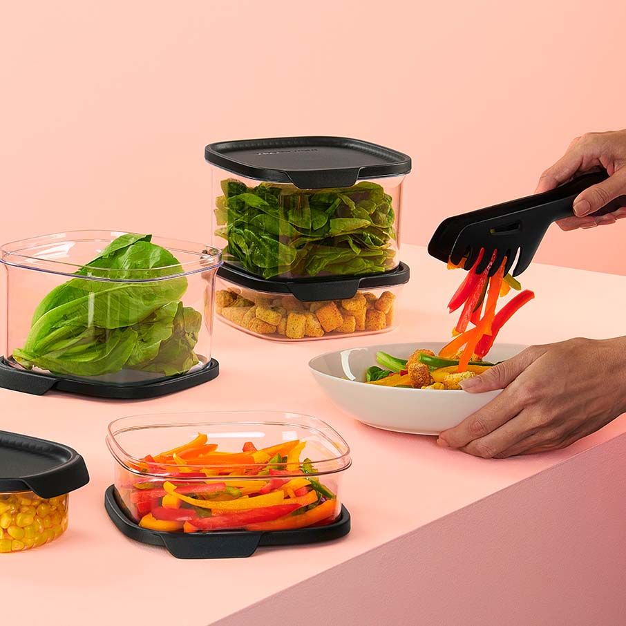 Tupperware Ultra Clear Square 5-pc. Set Cosmos Dry Storage | 05694-OEQW