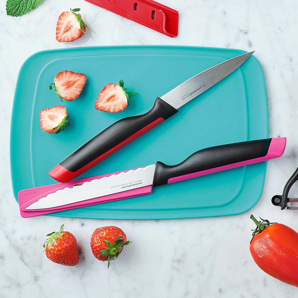 Tupperware Universal Series Utility And Serrated Knife Set Knives | 10794-ZYFM