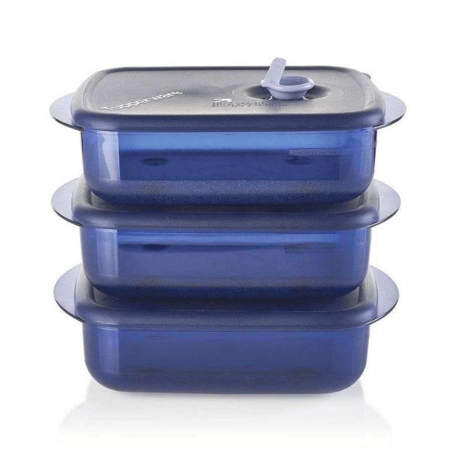 Tupperware Vent 'N Serve Medium Shallows Freezer Storage | 14036-XHBQ