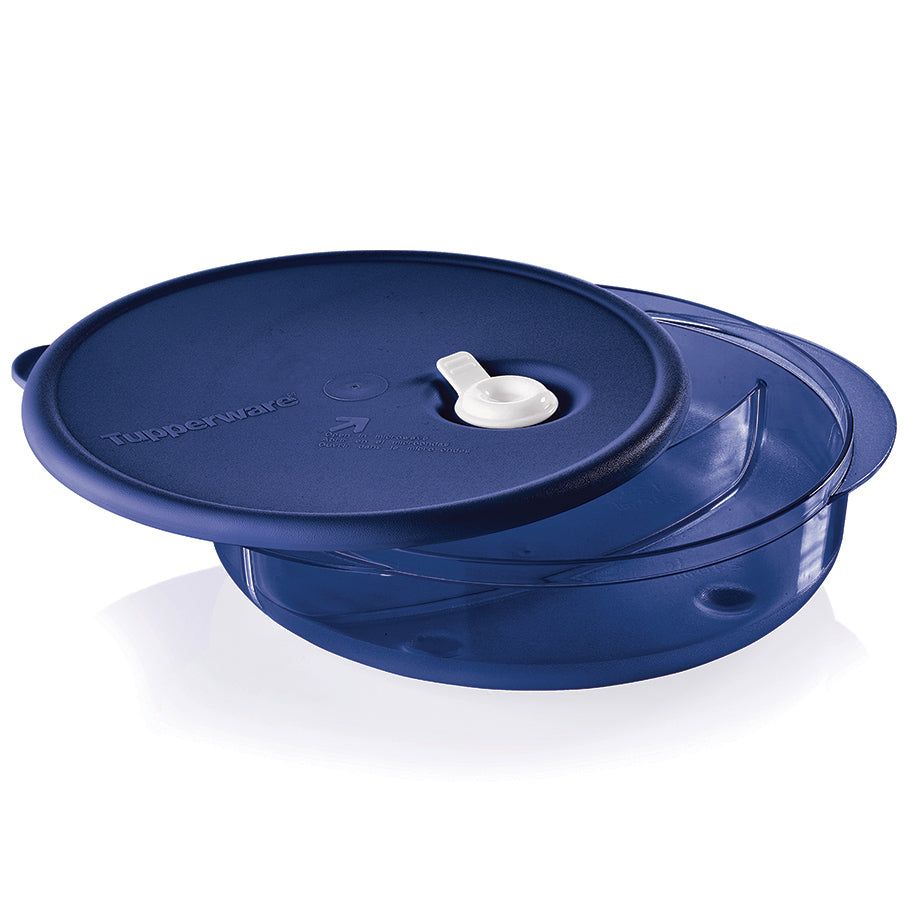 Tupperware Vent \'N Serve Round Divided Dish Nocturnal Sea Freezer Storage | 54260-AYPE